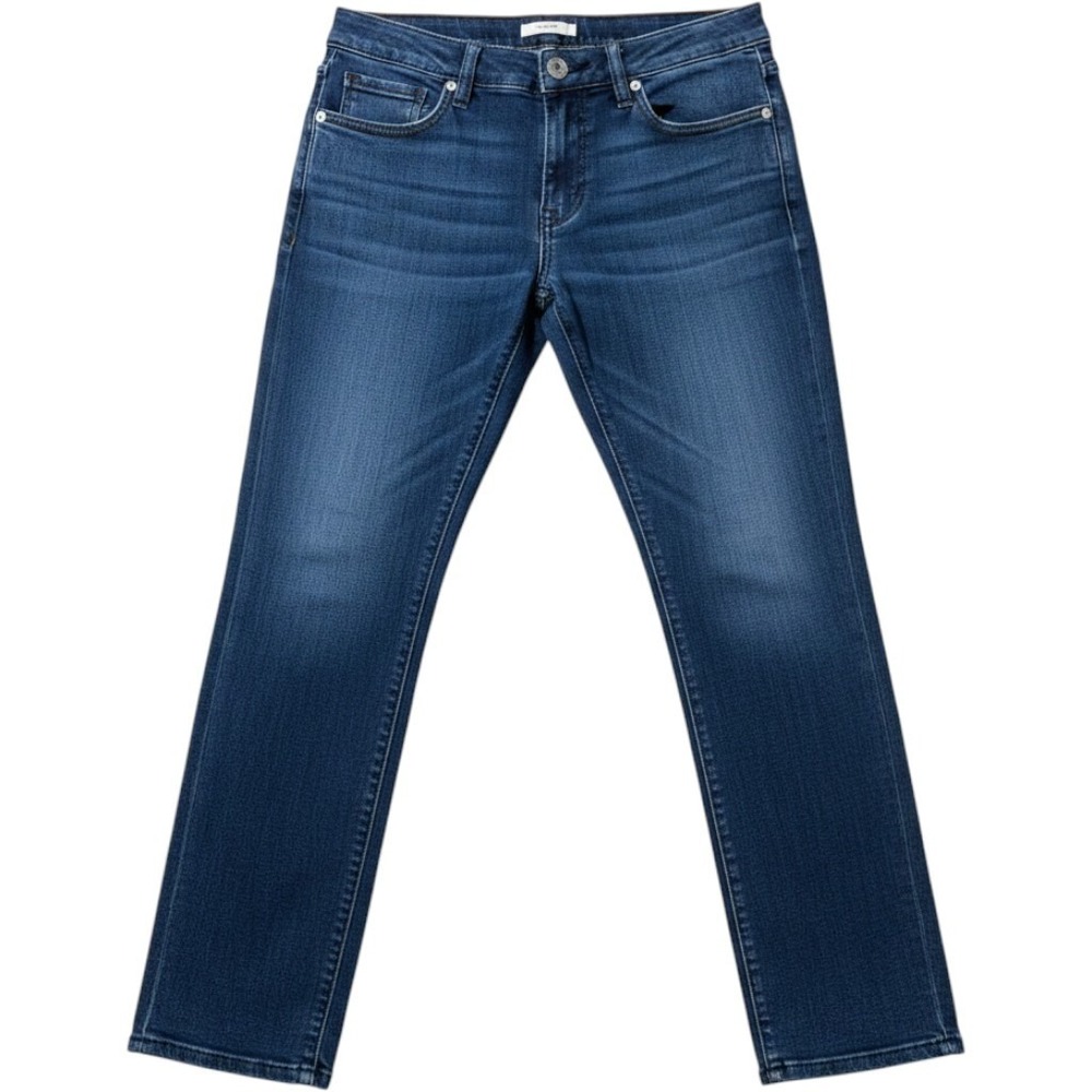 Democracy Ab Solution Straight Leg Jeans Womens 12 Med Wash Blue Denim Stretch